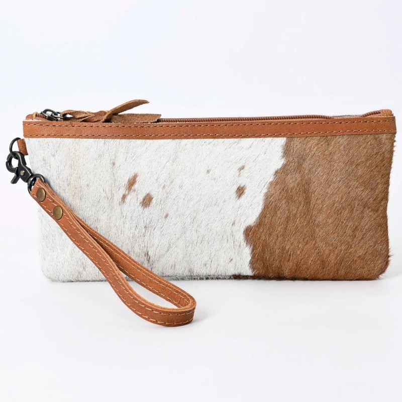 Leather Wallet Wristlet