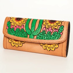 Hand Painted Leather Wallet