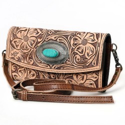 Leather Crossbody Wallet