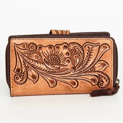 Leather Zipper Wallet