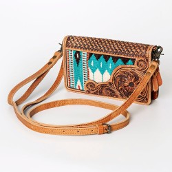 Leather Crossbody Wallet Purse