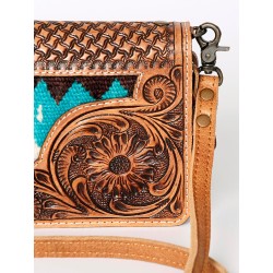 Leather Crossbody Wallet Purse